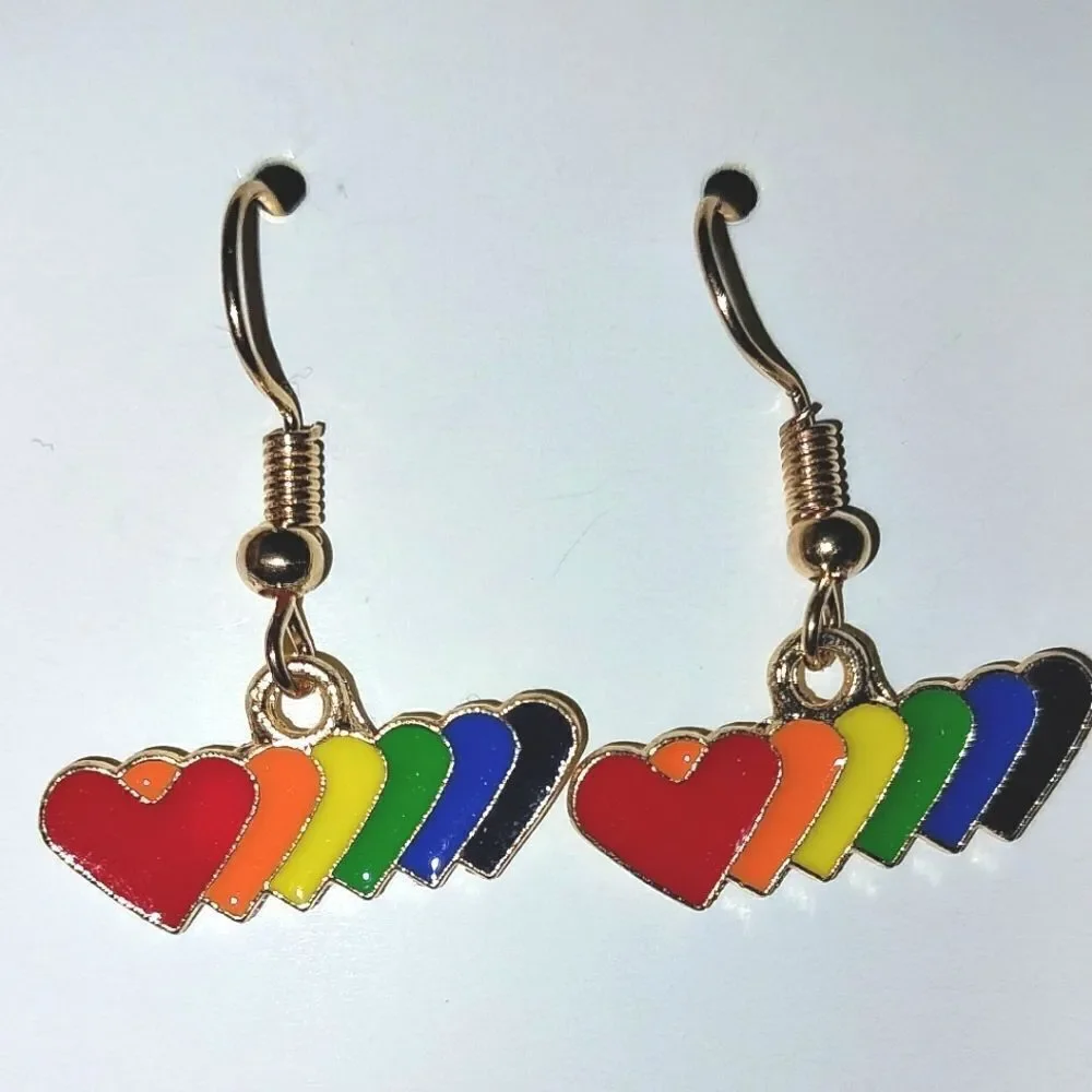 Super cute rainbow earrings